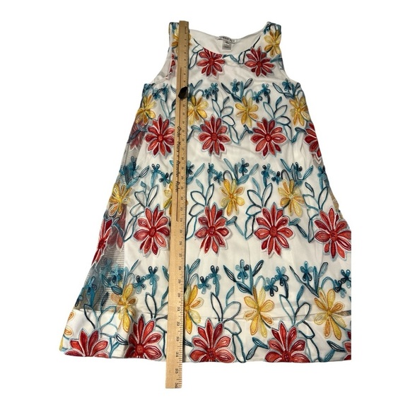 Robbie Bee Floral Cottagecore Embroidered Lace Shift Dress Size PL - Picture 5 of 6